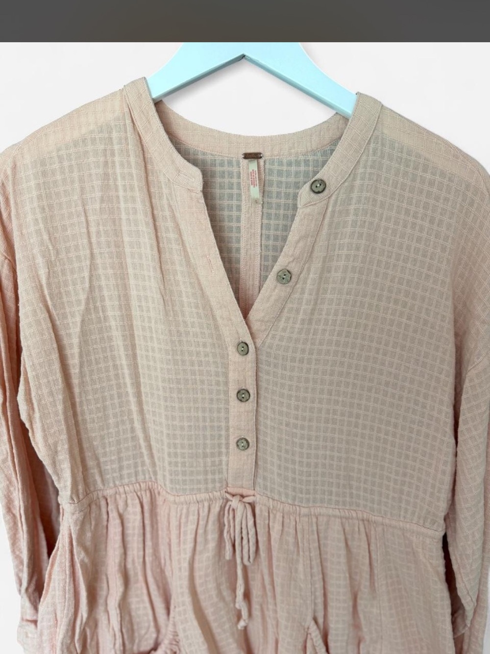 Free People Blush Peach Mini Dress - Picture 5 of 7